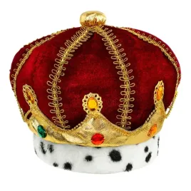 korona-krola-krolowej-wladcy-bordowa-kamyczki-dla-dzieci-dodatek-karnawal