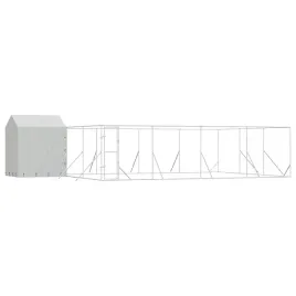 kojec-dla-psa-z-dachem-srebrny-10x6x25m-stal-galwanizowana