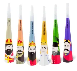 trabki-krolowie-i-ksiazeta-polski-20-cm-6-szt-akcesoria-zabawa-impreza