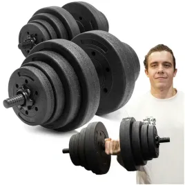 hantle-regulowane-zestaw-2x-15-kg-obciazen-gryf-do-treningu-silowego-30-kg