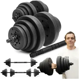 hantle-regulowane-zestaw-2x15-kg-obciazen-gryf-do-treningu-30-kg-talerze-za