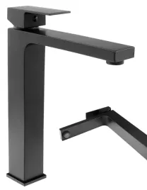 bateria-umywalkowa-wysoka-nablatowa-cube-czarna-lazienkowa-prosta
