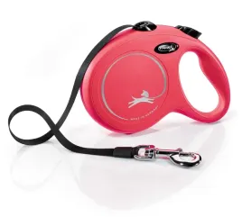 smycz-dla-psa-flexi-new-classic-tasma-czerwona-roz-m-5m-25kg