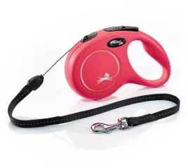 smycz-dla-psa-flexi-new-classic-linka-czerwona-roz-s-8-m-12kg