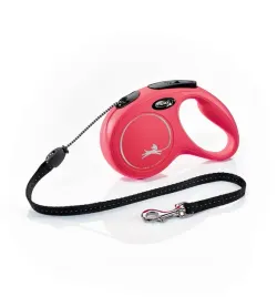 smycz-dla-psa-flexi-new-classic-linka-czerwona-roz-m-5-m-20kg