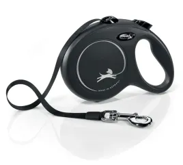 smycz-dla-psa-flexi-new-classic-tasma-czarna-s-5m-15kg