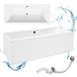 wanna-z-obudowa-syfonem-prostokatna-akrylowana-biala-quatro-duo-180x80