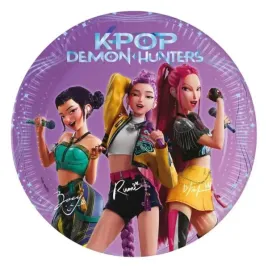 talerzyki-papierowe-k-pop-demon-hunters-20-cm-8-sztuk-98639