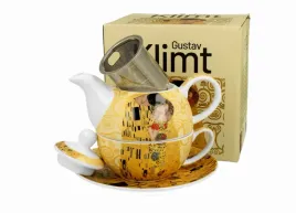 duo-filizanka-z-dzbankiem-tea-for-one-the-kiss-ecru-klimt