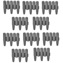palisada-ogrodowa-zestaw-40-sztuk-obwod-1080cm-ciemnoszary