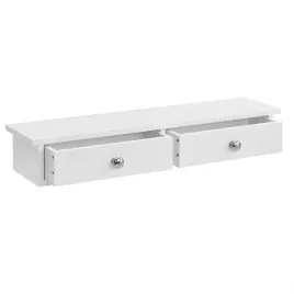 polka-scienna-geeste-10x60x15-cm-z-2-szufladami-bialy