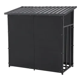 drewutnia-wiata-na-drewno-opalowe-schowek-czarny-145x143x70cm