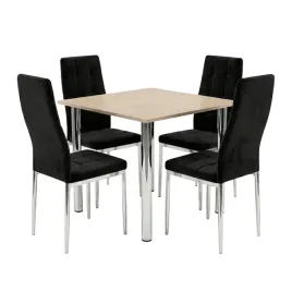 zestaw-stol-lugano-80x80-blat-sonoma-nogi-chrom-4-monako-czarne-welur