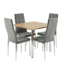 zestaw-stol-lugano-80x80-blat-sonoma-nogi-chrom-4-monako-szare-welur