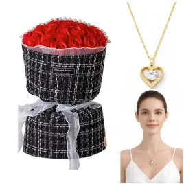 mydlane-roze-czerwone-led-zloty-naszyjnik-damski-prezent-walentynki-zestaw