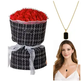 mydlane-roze-czerwone-led-zloty-naszyjnik-damski-prezent-walentynki-zestaw