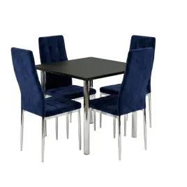 zestaw-stol-lugano-80x80-blat-czarny-nogi-chrom-4-monako-granat-welur