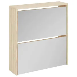 szafka-na-buty-z-2-polkami-i-lustrem-kolor-debu-63x17x67-cm