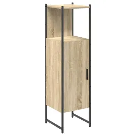 szafka-lazienkowa-z-polka-z-drzwiami-bezowy-33-x-33-x-1205-cm