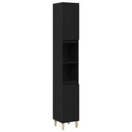 szafka-lazienkowa-z-polka-czarny-dab-30-x-30-x-190-cm