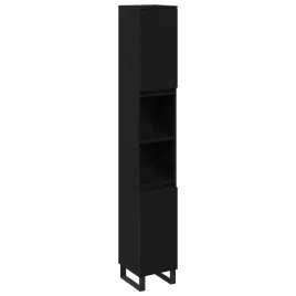 szafka-lazienkowa-z-polka-czarny-dab-30-x-30-x-190-cm