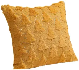 poszewka-dekoracyjna-swiateczna-musztardowa-45x45-polarowa-w-choinki-zimowa