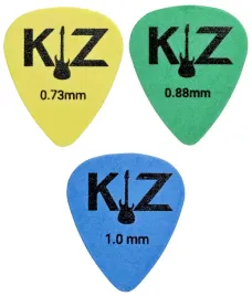 3x-kostki-do-gitary-piorko-kz-standard-073-088-10-mm-zestaw-z-tediorex