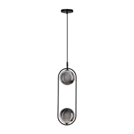 cordel-lampa-wiszaca-zwis-2x28w-g9-czarny-klosze-grafitowe-okragle-kula