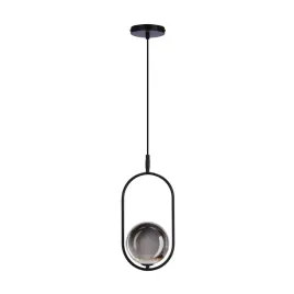 cordel-lampa-wiszaca-zwis-1x28w-g9-czarny-klosz-grafitowy-okragly-kula