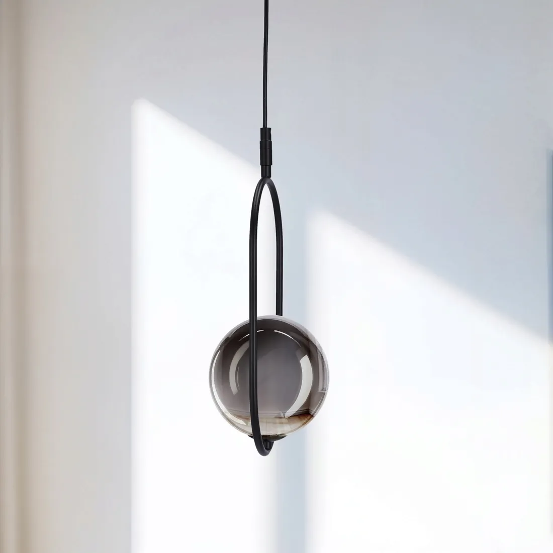 cordel-lampa-wiszaca-zwis-1x28w-g9-czarny-klosz-grafitowy-okragly-kula