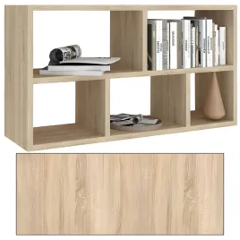 polka-scienna-wiszaca-80-cm-sonoma-regal-5-polek-na-ksiazki-salonu-pokoju