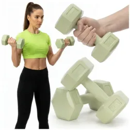 ciezarki-2x15kg-hexagonalne-do-cwiczen-fitness-hantle-zestaw-2-szt-zielon