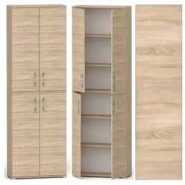 regal-biurowy-szafa-215cm-segregatory-drzwi-sonoma-6-polek-polski-producent