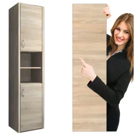 slupek-lazienkowy-stojacy-regal-sonoma-szafka-lazienkowa-drzwi-polki-170-cm