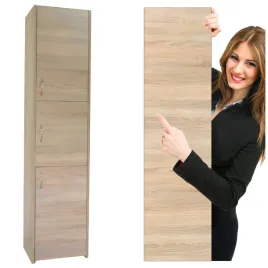 slupek-lazienkowy-stojacy-regal-sonoma-szafka-lazienkowa-3-drzwi-polki-170