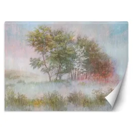 fototapeta-drzewa-na-mglistej-lace-400x280