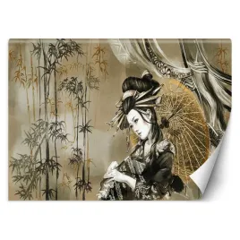 fototapeta-gejsza-i-bambusy-200x140
