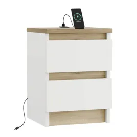 szafka-nocna-biala-dab-torro-30cm-z-portem-usb-usb-c-dwie-szuflady