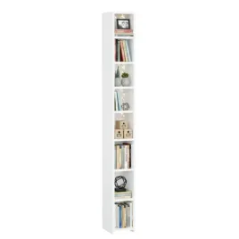 regal-na-ksiazki-slupek-do-salonu-20cm-bialy-polysk-8-polek-182cm