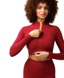 top-sportowy-na-silownie-longsleeve-zapinany-carpatree-elite-red