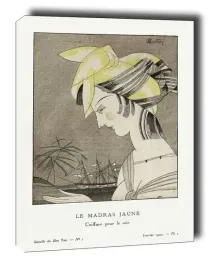 le-madras-jaune-coiffure-pour-le-soir-charles-martin-obraz-na-plotnie