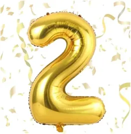 dekoracje-balon-cyfra-2-zlota-40-cm