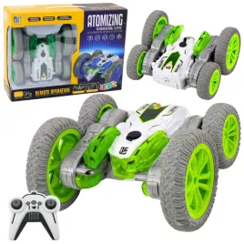 autko-kaskaderskie-zdalnie-sterowane-rc-swiatla-dym-drift-360-zielone