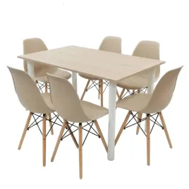 zestaw-stol-lugano-120x80-sonoma-nogi-biale-6-krzesel-milano-bezowych