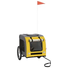 przyczepka-rowerowa-dla-zwierzat-zolto-szara-125-x-64-x-66-cm
