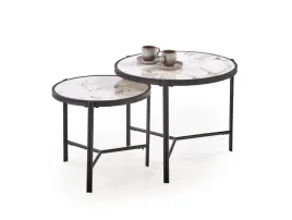 fatima-zestaw-2-law-stolik-kawowy-bialy-marmur-czarny-okragle-fi-63-i-48-cm