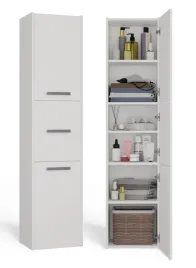 slupek-lazienkowy-sara-s43-bialy-5-polek-krotkie-drzwi-170-cm-szafka