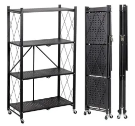 regal-magazynowe-fs004-czarny-25-skladany-na-kolkach