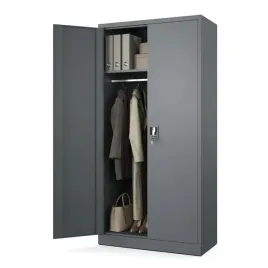 szafa-gospodarcza-socjalna-metalowa-dokumenty-akta-antracyt-stal