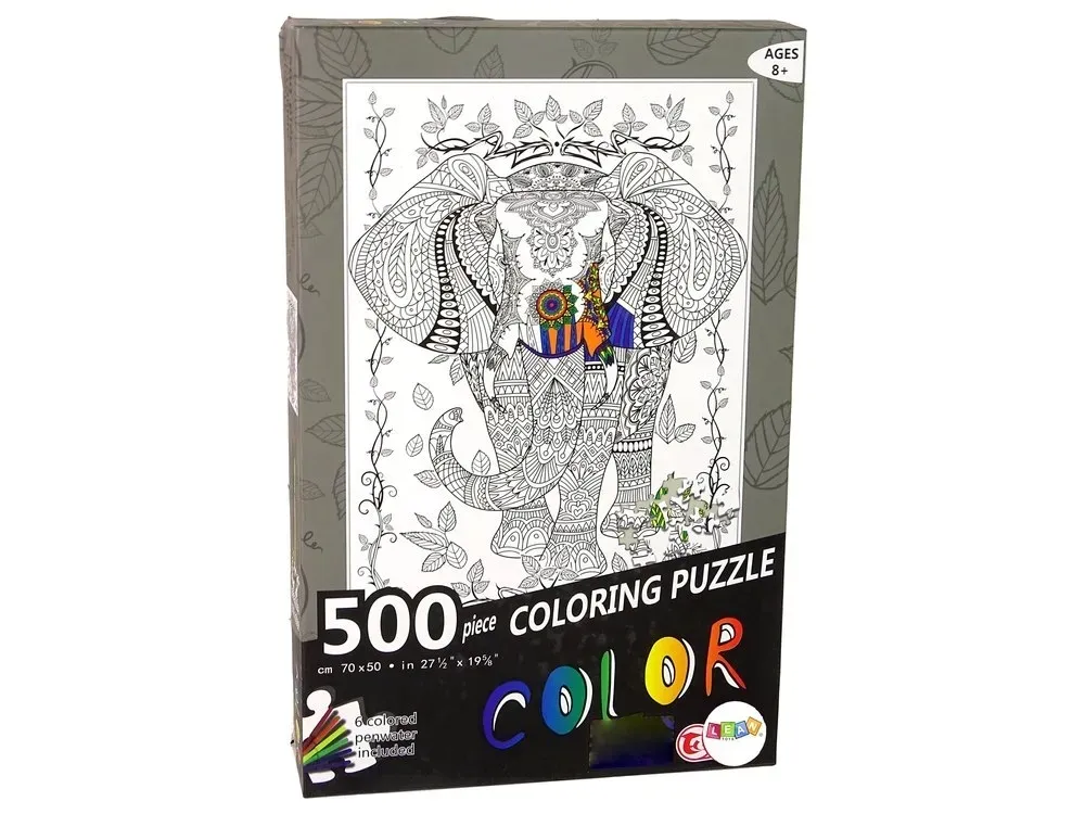 puzzle-do-kolorowania-500-elementow-slon-stan-nowy